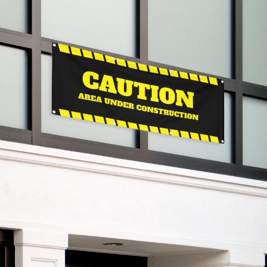 In aanbouw bewerkbare banner (Buitenkant Gebouw)