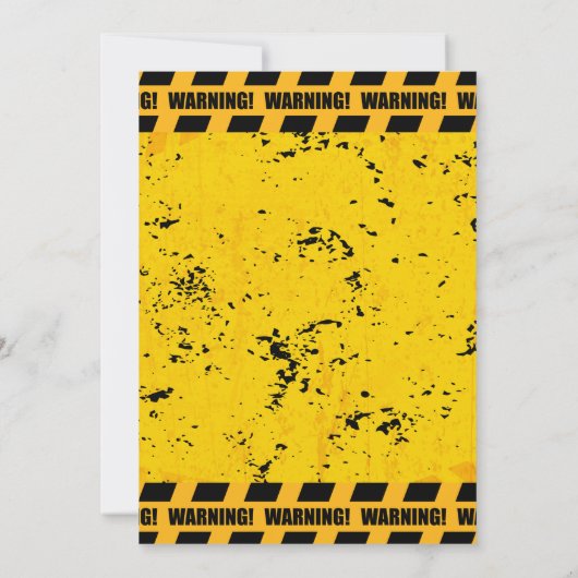 In aanbouw Graafmachine Verjaardag Bedankkaart (Achterkant)