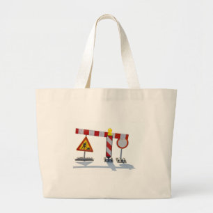 in aanbouw grote tote bag