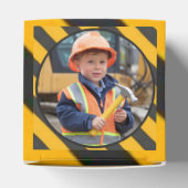 In aanbouw Jongensfoto Verjaardag Bash Bedankdoosjes (Bovenkant)