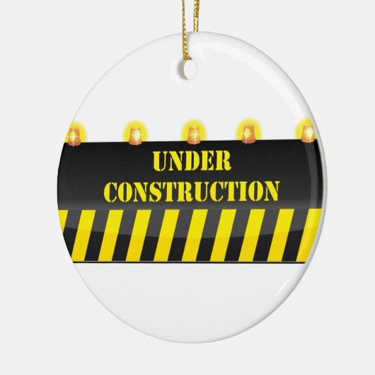 In aanbouw keramisch ornament (Links)