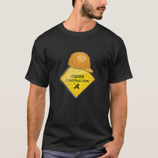 In aanbouw met Pet Funny Cool Road Sign T-shirt