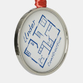 In aanbouw metalen ornament (Rechts)