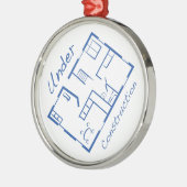 In aanbouw metalen ornament (Links)