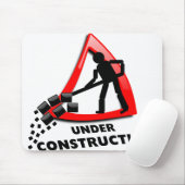 in aanbouw muismat (Met muis)