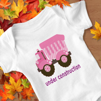 In aanbouw Roze Vrachtwagen Romper