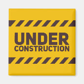 In aanbouw Straatteken Grafisch Magneet (Voorkant)