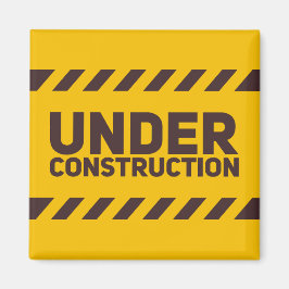 In aanbouw Straatteken Grafisch Magneet