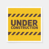 In aanbouw Straatteken Grafisch Servet (Voorkant)