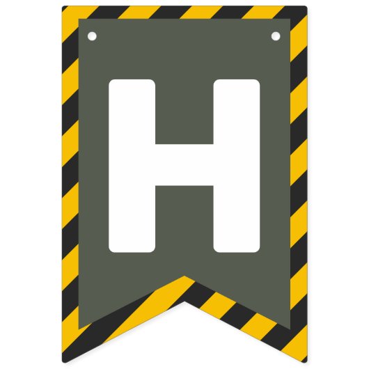 In aanbouw Straatteken Grafisch Vlaggetjes (Tweede vlag)