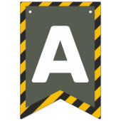 In aanbouw Straatteken Grafisch Vlaggetjes (Derde vlag)