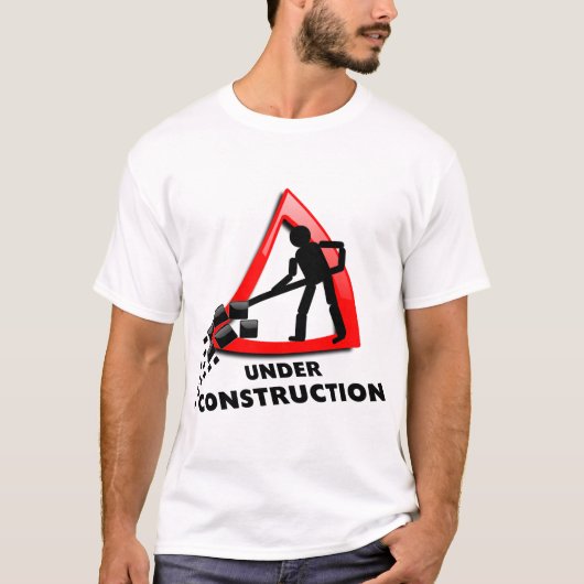 in aanbouw t-shirt (Voorkant)