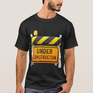 In aanbouw teken t-shirt