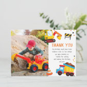 In aanbouw Verjaardag Bedankkaart (Staand voorkant)