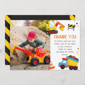 In aanbouw Verjaardag Bedankkaart (Voorkant / Achterkant)