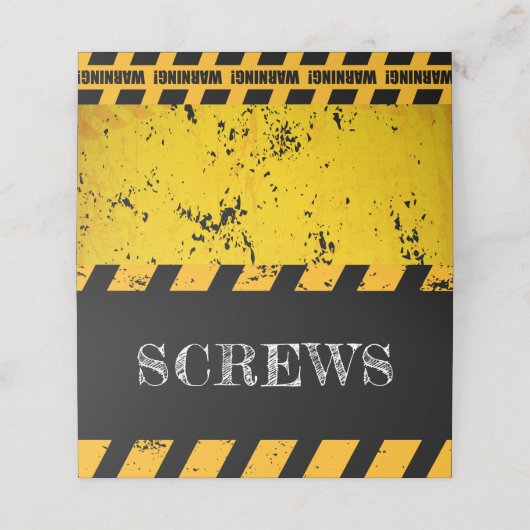 In aanbouw Verjaardagsbord Plaatskaartje (Buitenkant ongevouwen)