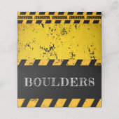 In aanbouw Voedsel teken Verjaardag Plaats Kaart Plaatskaartje (Buitenkant ongevouwen)