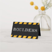 In aanbouw Voedsel teken Verjaardag Plaats Kaart Plaatskaartje (Voorkant)