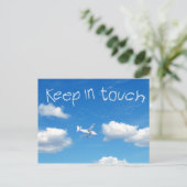 In aanraking blijven briefkaart (Staand voorkant)