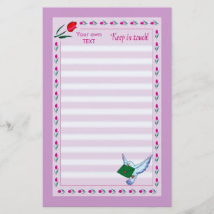 In aanraking blijven briefpapier