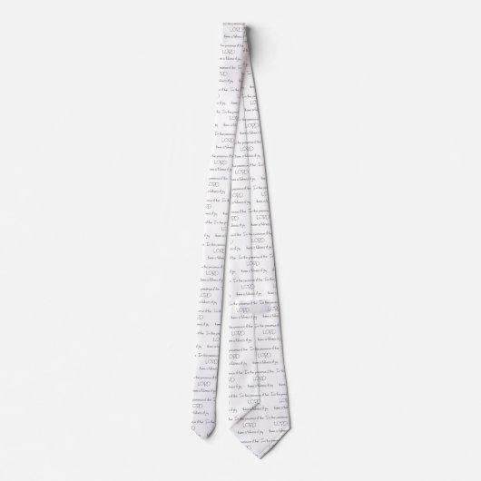 In aanwezigheid van de LORD Stropdas (Achterkant)