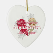 In Afghanistan deze kerstzanger Keramisch Ornament (Rechts)