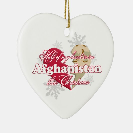 In Afghanistan deze kerstzanger Keramisch Ornament (Rechts)