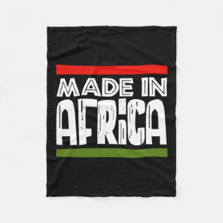 In Afrika Zwarte Geschiedenis Afrikaans Afro-erfgo Fleece Deken