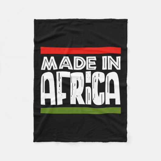 In Afrika Zwarte Geschiedenis Afrikaans Afro-erfgo Fleece Deken (Voorkant)