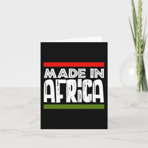 In Afrika Zwarte Geschiedenis Afrikaans Afro-erfgo Kaart