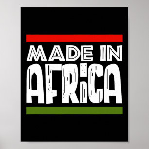 In Afrika Zwarte Geschiedenis Afrikaans Afro-erfgo Poster
