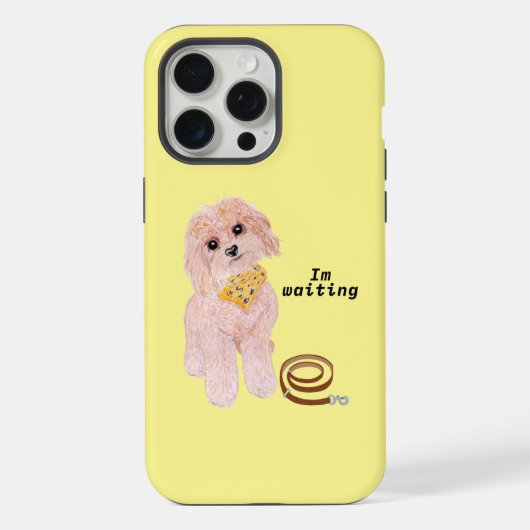 In afwachting iPhone hoesje (Achterkant)
