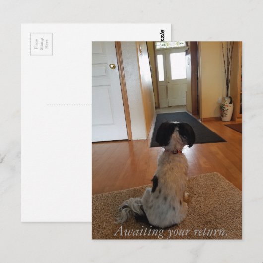 In afwachting van je terugkeer briefkaart (Voorkant / Achterkant)