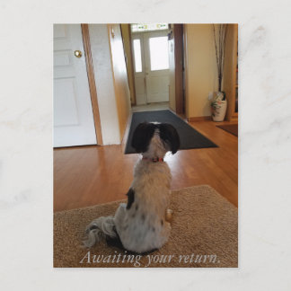 In afwachting van je terugkeer briefkaart