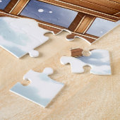 In afwachting van Lente - Labrador Puppy - Zwart L Legpuzzel (Zijkant)