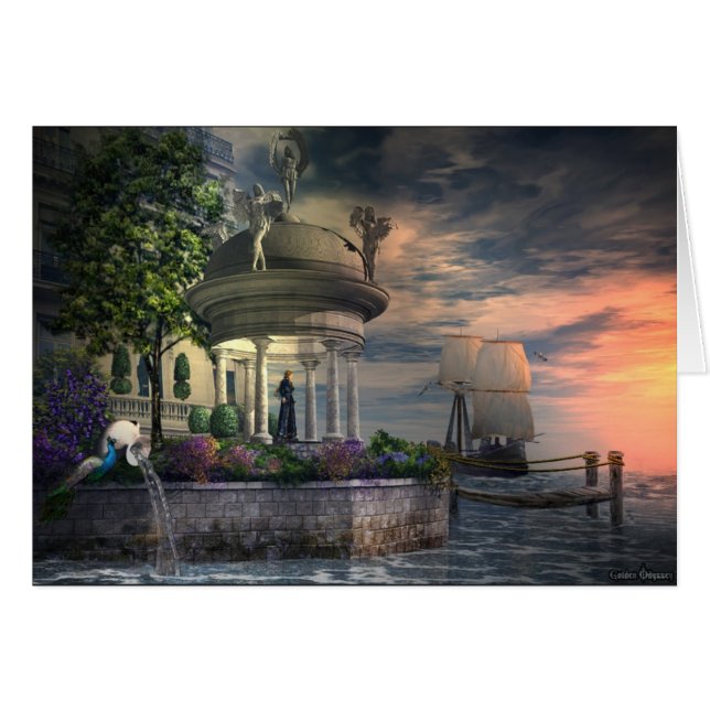 In afwachting van zijn terugkeer, kaart (Voorkant Horizontaal)