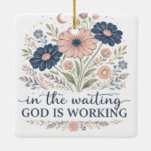In afwachting werkt God Ornament (Achterkant)
