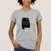 In Alabama geboren en getogen State Tee T-shirt (Voorkant)