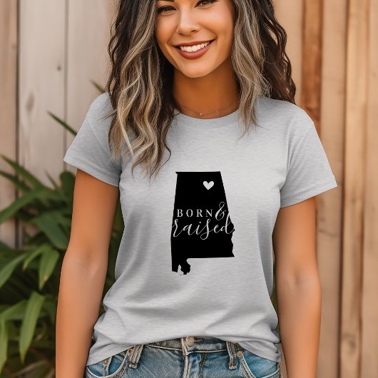In Alabama geboren en getogen State Tee T-shirt