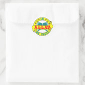 In Allah vertrouwen wij Ronde Sticker (Tas)