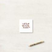 In Alle Dingen Geef Dank Thanksgiving Pompoen Post-it® Notes (Op bureau)