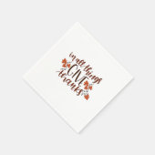 In Alle Dingen Geef Dank Thanksgiving Pompoen Servet (Hoek)