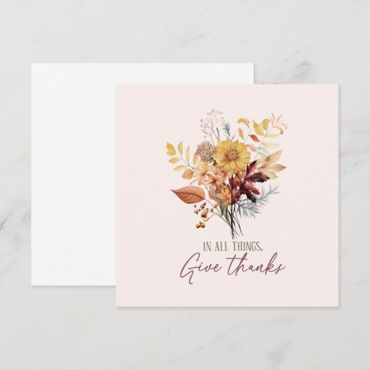 In alle dingen geven Bedankt herfst (Voorkant / Achterkant)