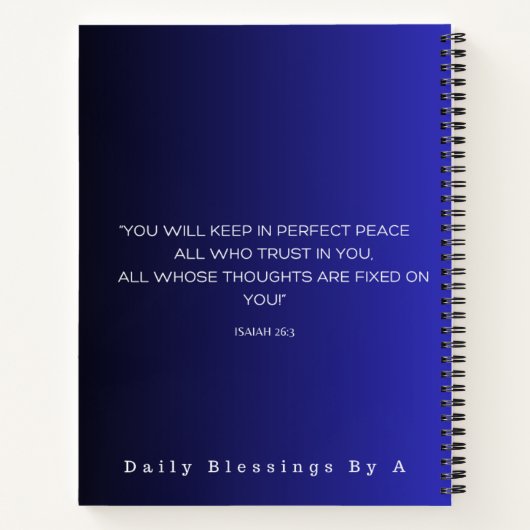 In alle dingen geven bedankt Spiral Notitieboek (Achterkant)