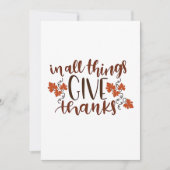 In alle dingen geven Bedankt Thanksgiving pompoen Kaart (Voorkant)