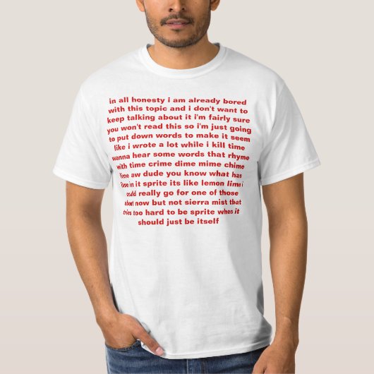 in alle eerlijkheid shirt (Voorkant)