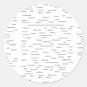 In alle talen Sticker