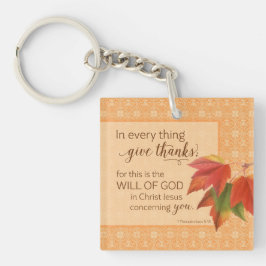 In Alles Dank Geven - 1 Tess. 5:18 Sleutelhanger
