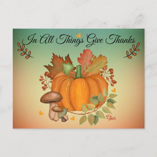 In Alles Dankbaar Postkaart (Voorkant)