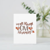 In Alles Dankbaar Zijn Pompoen van Thanksgiving Da Feestdagenkaart (Staand voorkant)